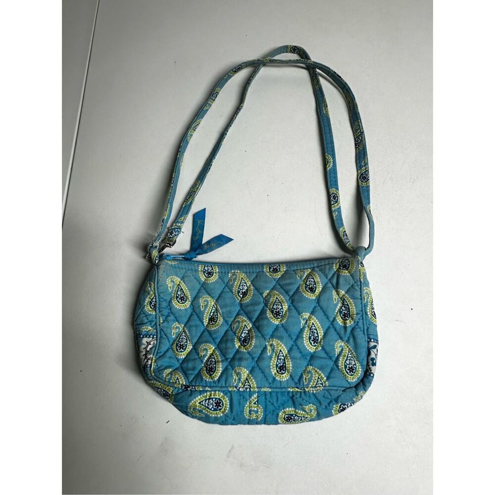 Vera Bradley Bermuda Blue (Retired) ‘Amy’ Convertible Mini Bag